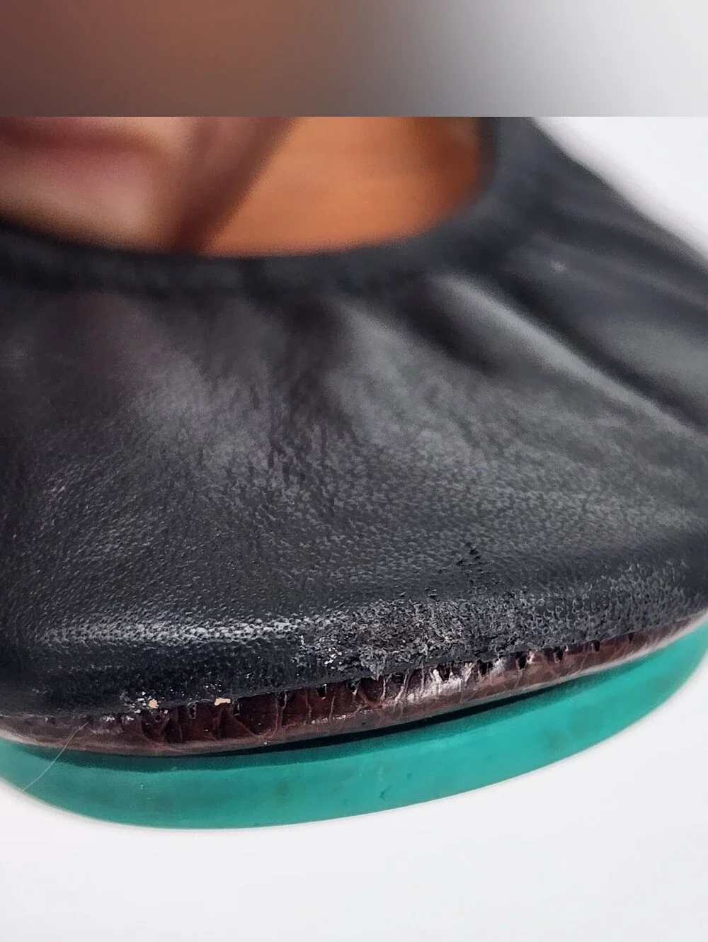 Tieks Black Leather Slip-on Ballet Flats Sz 7